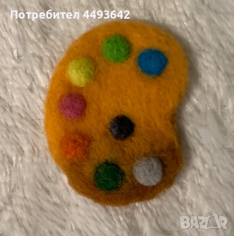 Брошки, обеци от филц, снимка 10 - Други - 50555675