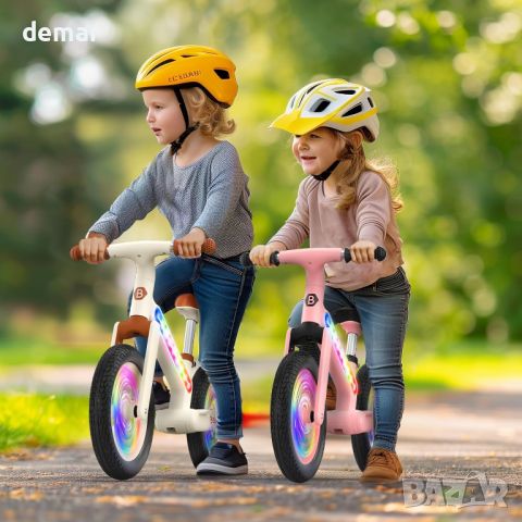 12-инчов детски велосипед за балансиране BELEEV със светещи колела и рамка, 2-6 години, снимка 8 - Детски велосипеди, триколки и коли - 46295631
