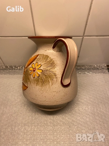 Красива ръчно рисувана ваза за цветя, снимка 2 - Декорация за дома - 52796065