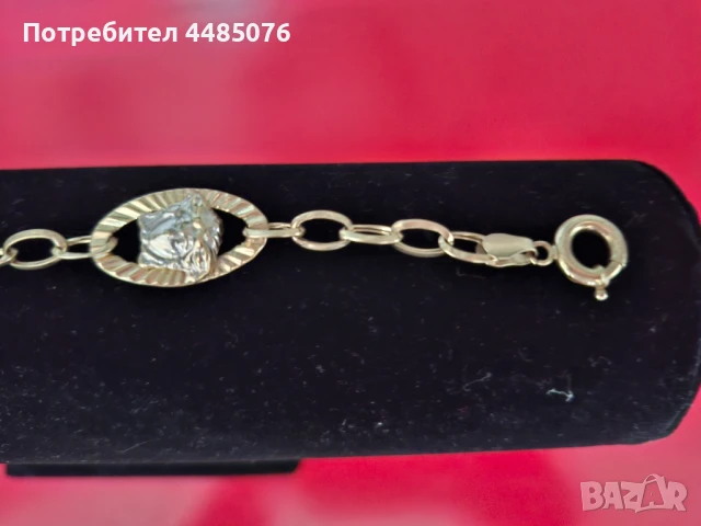 ДАМСКА ЗЛАТНА ГРИВНА ВЕРСАЧЕ 14К., снимка 4 - Гривни - 51028519