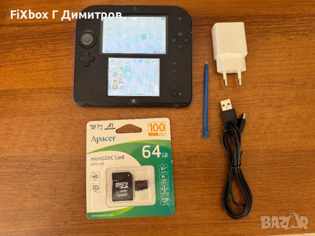 Nintendo 2DS + 64 гб Luma и много игри 