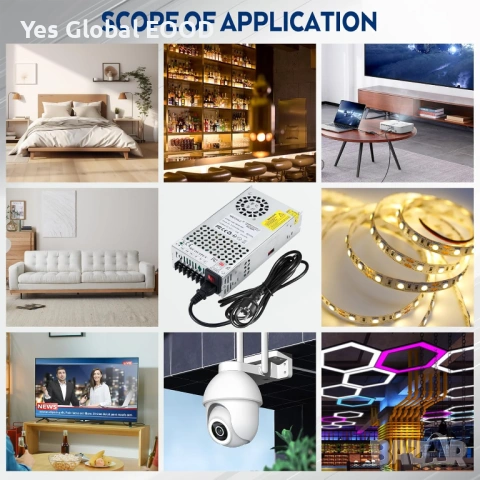 MEISHILE 48V 10A 480W захранване 230V, снимка 5 - Друга електроника - 53628155