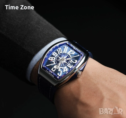 Franck Muller Vanguard Yachting 45mm Steel Blue Dial Swiss Movement Automatic Различни Варианти, снимка 11 - Мъжки - 54059527