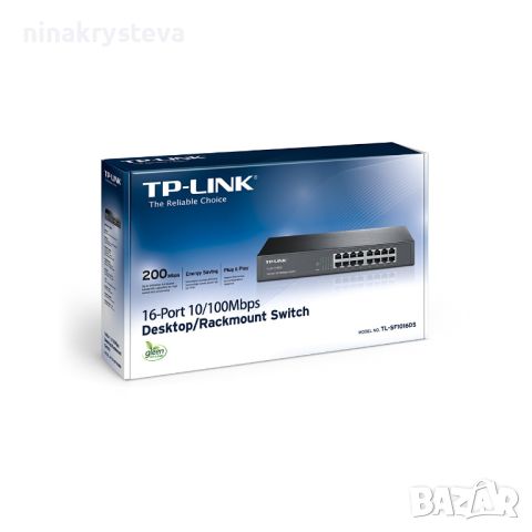 Switch 16port 10/100Mbps TP-Link SF1016DS, снимка 1 - Суичове - 45875982