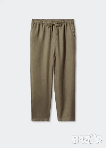 MANGO ленен панталон  два цвята , снимка 4 - Панталони - 49525264