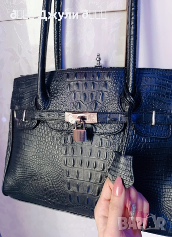 Уникална дамска чанта от естествена кожа, снимка 2 - Чанти - 53212024
