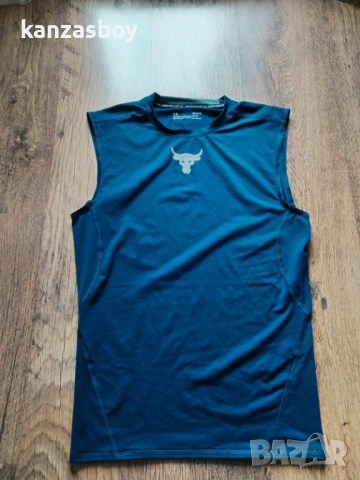 Under Armour PROJECT ROCK HG ARMOUR - мъжки фитнес потник Л, снимка 4 - Тениски - 54208517