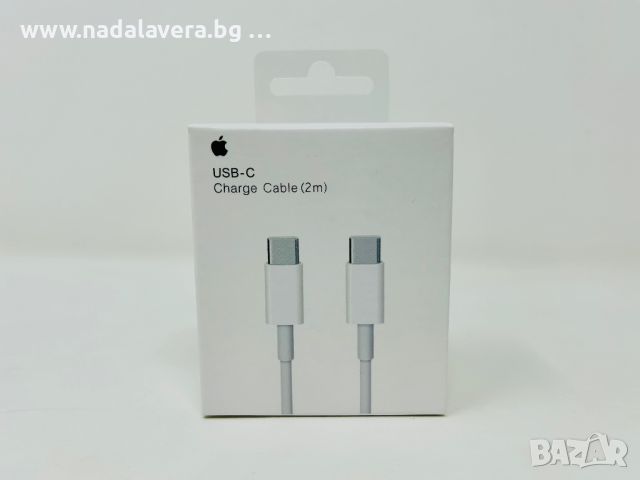  Кабел Зарядно Адаптер за Apple iPhone iPad MacBook Usb C to Usb C 100W, снимка 1 - USB кабели - 46318216