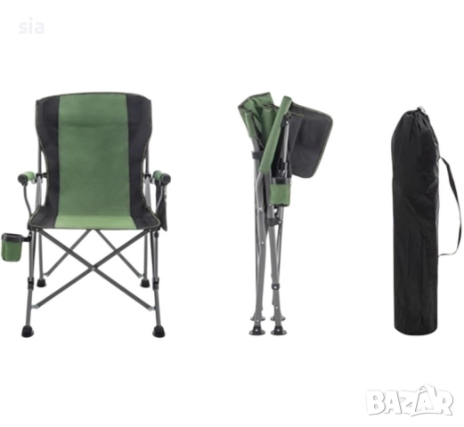 Къмпинг стол, сгъваем, калъф, до 160 кг., снимка 1