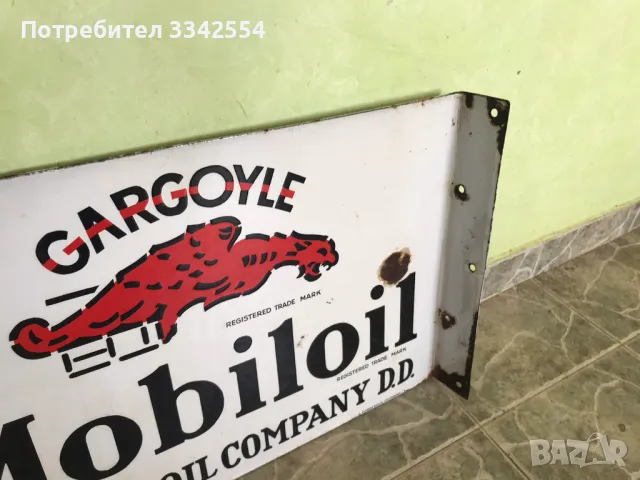 СТАРА ЕМАЙЛИРАНА-ДВУСТРАННО ТАБЕЛА ОТ НАЧАЛОТО НА МИНАЛИЯ ВЕК-60Х40 СМ, снимка 2 - Други ценни предмети - 49807636