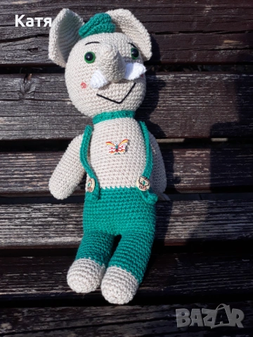 Плетени слончета, снимка 2 - Плюшени играчки - 53682530