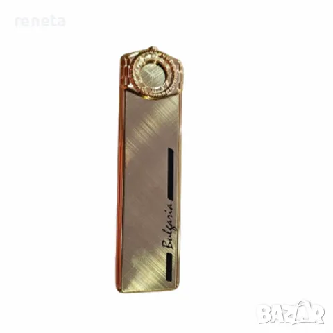 Запалка, Тип електрическа, USB зареждане, Златиста, снимка 1 - Запалки - 47139983