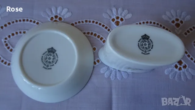 Порцелан Краун Стафордшър, Винтидж Royal Worcester., снимка 10 - Чинии - 48912179