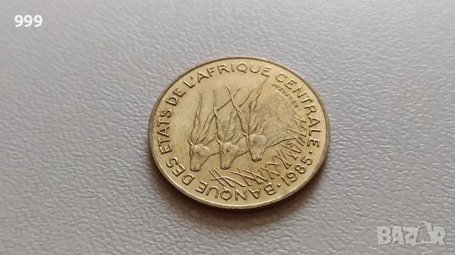 10 франка 1985 Централна Африка, снимка 1 - Нумизматика и бонистика - 46184124