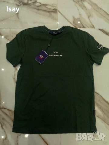 Мъжка тениска Паул Шарк М последен размер в тъмно зелен цвят , снимка 8 - Тениски - 53169324