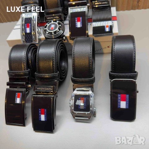 Мъжки Колани - Естествена Кожа ⚜️ Tommy Hilfiger , снимка 3 - Колани - 53036229