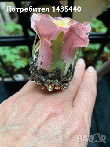 Пръстен от серията “Тайната градина” на дизайнерката Анелия Милчева, снимка 4 - Пръстени - 52222543