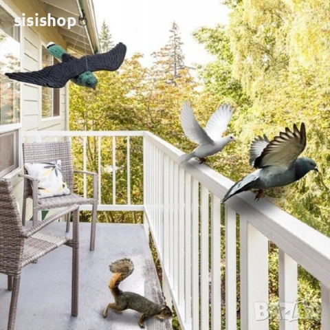 Реалистичен Сокол за прогонване на птици 4906, снимка 6 - Декорация за дома - 53993306