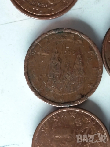 1 евро цент от различни държави и години 11бр., снимка 7 - Нумизматика и бонистика - 53211426