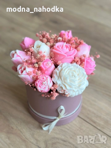 Букет рози от свещи