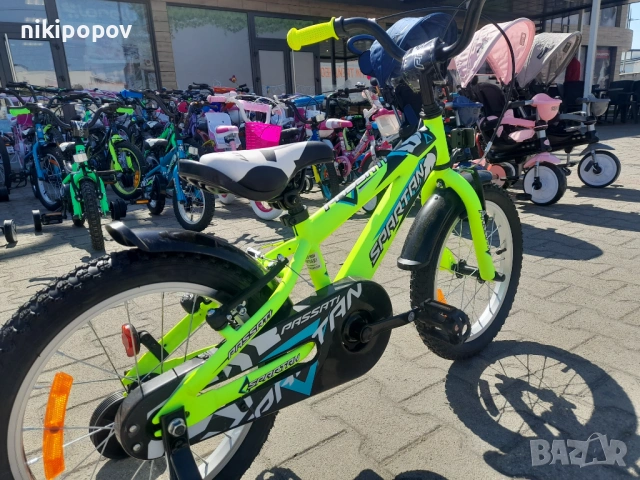 PASSATI Велосипед 16" SPARTAN жълт, снимка 3 - Велосипеди - 53759384