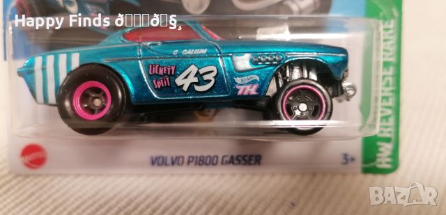 💕🧸🎁🚗🌟 Hot Wheels  VOLVO P1800 Gasser HW Reverse Race STH, снимка 2 - Колекции - 46248010