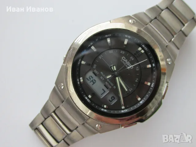 Casio LCW-M150T LINEAGE MULTI BAND 6 TITANIUM Касио титаниев часовник радиосверяем , снимка 5 - Мъжки - 47166849