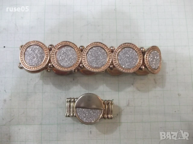 Комплект верижка и пръстен разтегателни, снимка 2 - Бижутерийни комплекти - 50659106