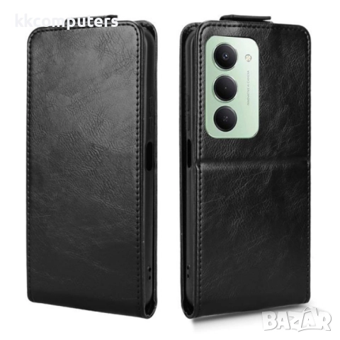 Xiaomi Redmi 15 5G/ 4G - Кожен калъф с магнитен клип, Стенд и Холдер за Карти + Скрийн протектор |Цв, снимка 5 - Калъфи, кейсове - 51997121