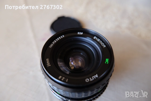 ENSINOR AUTO MC MACRO 24mm f2.8 Lens. M42 Mount, снимка 8 - Обективи и филтри - 53810438