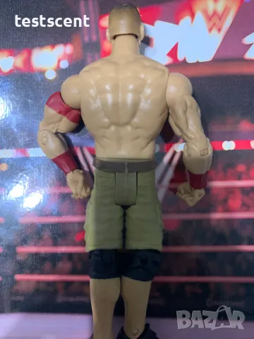 Екшън фигура WWE John Cena Джон Сина Mattel Basic Khaki Shorts Red Bands figure играчка, снимка 10 - Колекции - 48438230