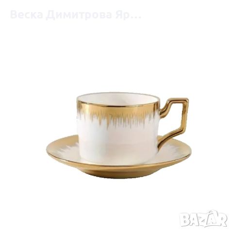 Порцеланов сервиз за кафе и чай от 6 чашки и 6 чинийки, снимка 2 - Сервизи - 46434752