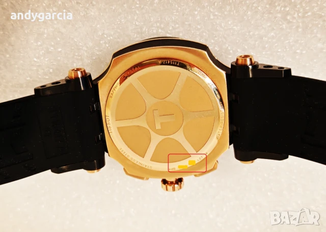 TISSOT T-RACE CHRONOGRAPH T115.417.37.051.00 перфектен с кутия 100% оригинален справка по SN, снимка 7 - Мъжки - 51327865