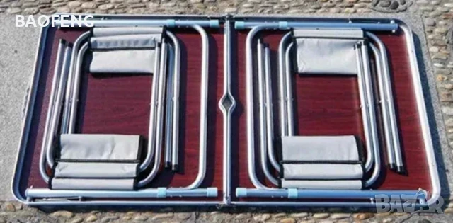 Нови Компект Сгъваема Маса и 4 Стола Malatec от алуминии ULTRA от вносител , снимка 17 - Къмпинг мебели - 50481150