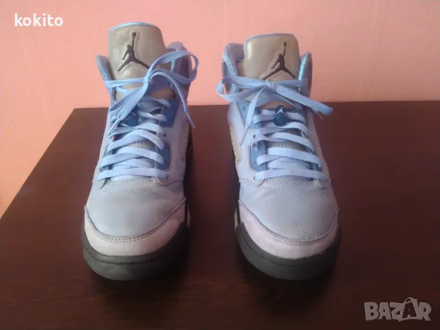 Nike Air Jordan 5 Retro Blue -  оригинални кецове номер 42, снимка 3 - Кецове - 46902300