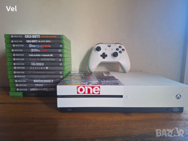 Xbox one S 500gb + 14 игри, снимка 1 - Xbox конзоли - 45134560
