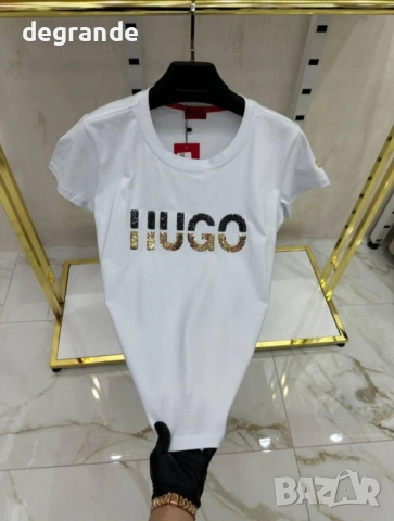 🎀Бяла Дамска Тениска HUGO