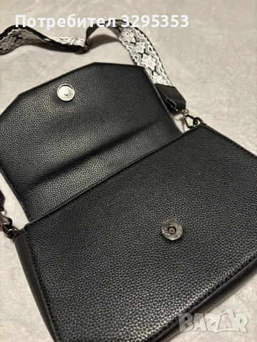 Черна дамска чанта – нова, неизползвана, снимка 5 - Чанти - 51647966
