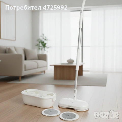 Електрически моп със спрей и центрофуга – за бързо и ефективно почистване, снимка 3 - Други - 53310916