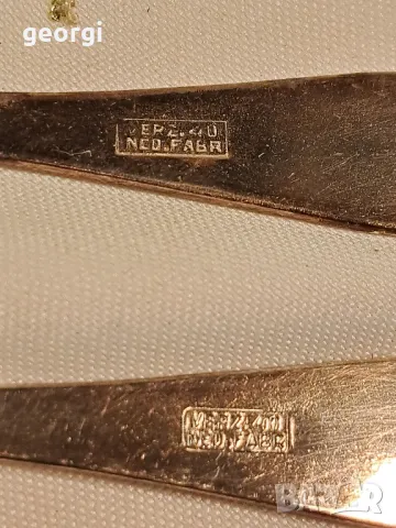 комплект от 6 посребрени лъжички за кафе    25/3, снимка 4 - Аксесоари за кухня - 50058949