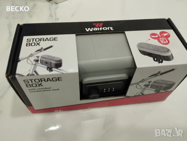 Заключваща кутия за велосипед Walfort, снимка 2 - Части за велосипеди - 53756940