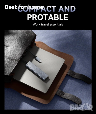 Aceele USB 3.2 Gen 2 Адаптер 10Gbps – 4-портов ултра бърз хъб с USB-C и USB-A, снимка 7 - USB кабели - 53165270