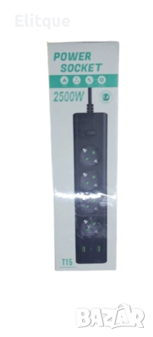 Многофункционален разклонител с USB портове и супер защита от претоварване, снимка 3 - Други стоки за дома - 52778146