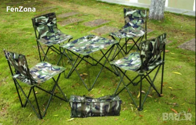 Рибарски комплект, маса със столове, снимка 5 - Столове - 54096420
