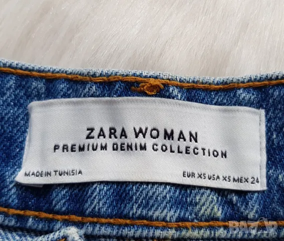 Дънкова пола ZARA размер XS-S, снимка 2 - Поли - 47115900