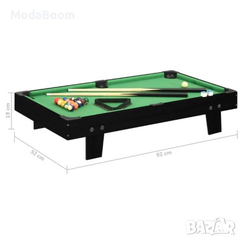 🎱Мини билярдна маса, 3 фута, 92x52x19 см, черно и зелено🎱, снимка 8 - Други игри - 45529882