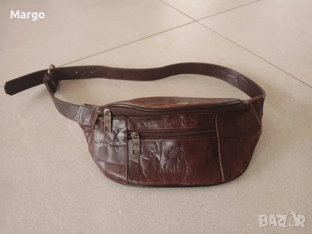 Mulberry кожена чанта за кръстa винтидж кафява, снимка 2 - Чанти - 52899819