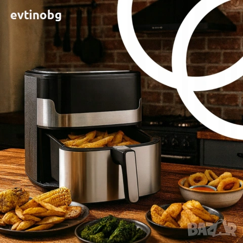 Смарт Еърфрайър XXL 6.5L 2200W Wi-Fi Tuya App | 10 програми | LCD дисплей | Retoo OR1293, снимка 2 - Кухненски роботи - 53766408