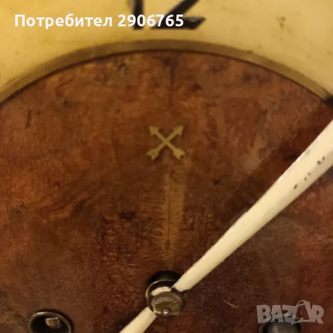 Стар каминен часовник HAC Германия работещ, снимка 4 - Антикварни и старинни предмети - 50899125