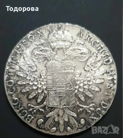 1 талер_-1780 година, снимка 1 - Нумизматика и бонистика - 49078825